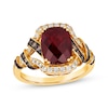 Thumbnail Image 1 of Previously Owned Le Vian Limited Edition Garnet Ring 1/2 ct tw Diamonds 14K Honey Gold