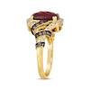 Thumbnail Image 2 of Previously Owned Le Vian Limited Edition Garnet Ring 1/2 ct tw Diamonds 14K Honey Gold