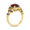 Thumbnail Image 3 of Previously Owned Le Vian Limited Edition Garnet Ring 1/2 ct tw Diamonds 14K Honey Gold