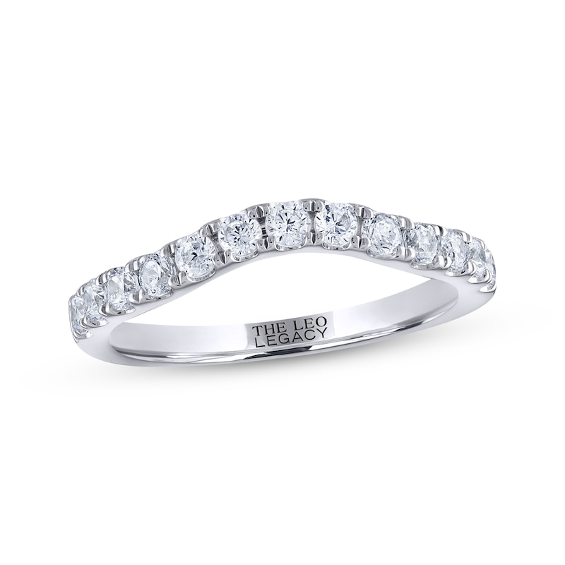 Main Image 1 of Previously Owned THE LEO Legacy Lab-Grown Diamond Anniversary Band 1/2 ct tw 14K White Gold