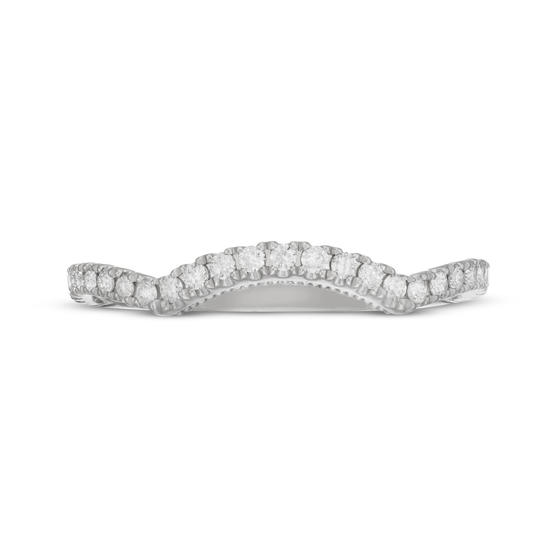 Main Image 3 of Previously Owned Neil Lane Artistry Lab-Grown Diamond Contour Wedding Band 1/4 ct tw 14K White Gold