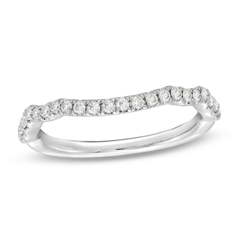 Main Image 1 of Previously Owned THE LEO Legacy Lab-Grown Diamond Wedding Band 1/5 ct tw 14K White Gold