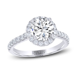 Previously Owned THE LEO Legacy Lab-Grown Diamond Engagement Ring 1-7/8 ct tw 14K White Gold