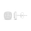 Thumbnail Image 1 of Previously Owned Lab-Grown Diamonds by KAY Composite Cushion-Frame Stud Earrings 2 ct tw 10K White Gold