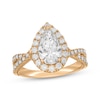 Thumbnail Image 4 of Neil Lane Artistry Pear-Shaped Lab-Grown Diamond Engagement Ring 2-1/3 ct tw 14K Yellow Gold