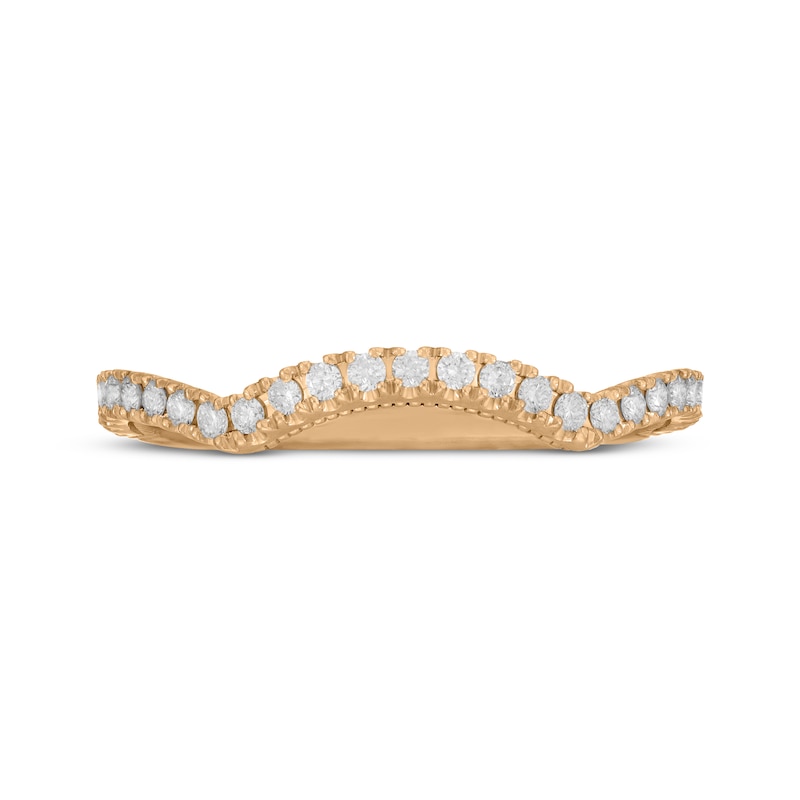 Main Image 3 of Neil Lane Artistry Lab-Grown Diamond Contour Wedding Band 1/4 ct tw 14K Yellow Gold