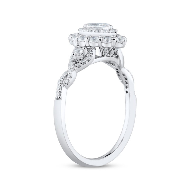 Main Image 2 of Marquise-Cut Diamond Engagement Ring 1 ct tw 14K White Gold