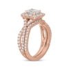 Thumbnail Image 2 of Neil Lane Artistry Cushion-Cut Lab-Grown Diamond Bridal Set 2 ct tw 14K Rose Gold