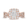 Thumbnail Image 3 of Neil Lane Artistry Cushion-Cut Lab-Grown Diamond Bridal Set 2 ct tw 14K Rose Gold