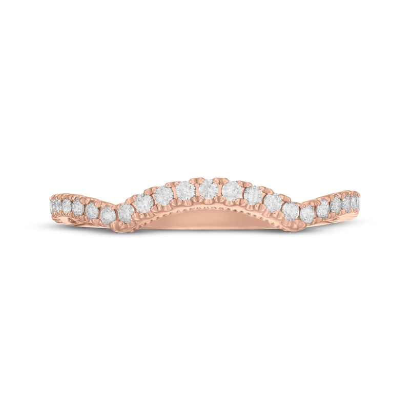 Main Image 3 of Neil Lane Artistry Lab-Grown Diamond Contour Wedding Band 1/4 ct tw 14K Rose Gold