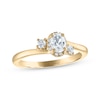 Thumbnail Image 0 of Oval-Cut Diamond Three-Stone Bypass Engagement Ring 1/2 ct tw 14K Yellow Gold