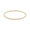 Thumbnail Image 1 of Solid Glitter Rope Chain Bracelet 3mm 14K Yellow Gold 7.5&quot;