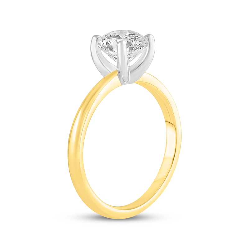 Main Image 2 of Lab-Created Diamonds by KAY Round-Cut Solitaire Engagement Ring 2 ct tw 14K Yellow Gold (F/VS2)