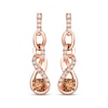 Thumbnail Image 2 of Le Vian Diamond Twist Drop Earrings 5/8 ct tw 14K Strawberry Gold