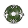 Thumbnail Image 3 of Nephrite Jade Donut Ring Sterling Silver