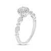 Thumbnail Image 2 of Round-Cut Diamond Halo Engagement Ring 1/4 ct tw 10K White Gold