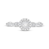 Thumbnail Image 3 of Round-Cut Diamond Halo Engagement Ring 1/4 ct tw 10K White Gold