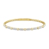 Thumbnail Image 1 of Diamond Station Flex Bangle Bracelet 1/6 ct tw 10K Yellow Gold