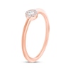 Thumbnail Image 2 of Round-Cut Diamond Halo Engagement Ring 1/15 ct tw 14K Rose Gold