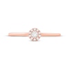 Thumbnail Image 3 of Round-Cut Diamond Halo Engagement Ring 1/15 ct tw 14K Rose Gold