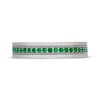 Thumbnail Image 3 of Neil Lane Men's Natural Emerald Wedding Band 14K White Gold