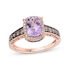 Thumbnail Image 1 of Le Vian Cushion-Cut Amethyst Ring 3/8 ct tw Diamonds 14K Strawberry Gold