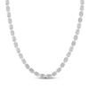 Thumbnail Image 1 of Men's Diamond Hollow Square Link Necklace 3-1/2 ct tw Sterling Silver 22&quot;