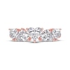 Thumbnail Image 3 of Lab-Grown Diamonds by KAY Heart-Shaped Alternating Ring 2 ct tw 14K Rose Gold