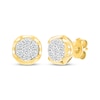 Thumbnail Image 3 of Multi-Diamond Circle Necklace & Earrings Gift Set 1/2 ct tw 10K Yellow Gold