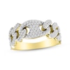 Thumbnail Image 1 of Men's Diamond Mariner Link Ring 1 ct tw 10K Yellow Gold