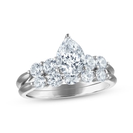 Adore Pear-Shaped Diamond Bridal Set 1-1/2 ct tw 14K White Gold