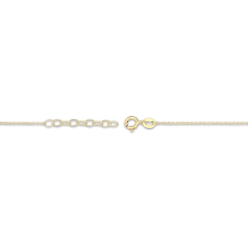 Main Image 4 of Flower Outline Bracelet 18K Yellow Gold-Plated Sterling Silver 7.5&quot;