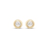 Thumbnail Image 2 of Children's Round-Cut White Lab-Created Sapphire Stud Earrings 14K Yellow Gold