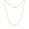 Thumbnail Image 1 of Hollow Figaro Chain Necklace 3.55mm 14K Yellow Gold 16”