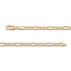 Thumbnail Image 4 of Hollow Figaro Chain Necklace 3.55mm 14K Yellow Gold 16”