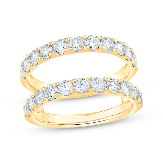 Round-Cut Diamond Enhancer Ring 2 ct tw 14K Yellow Gold