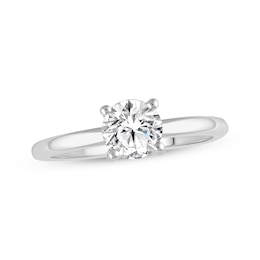 Lab-Created Diamonds by KAY Round-Cut Solitaire Engagement Ring 3/4 ct tw 14K White Gold (F/VS2)