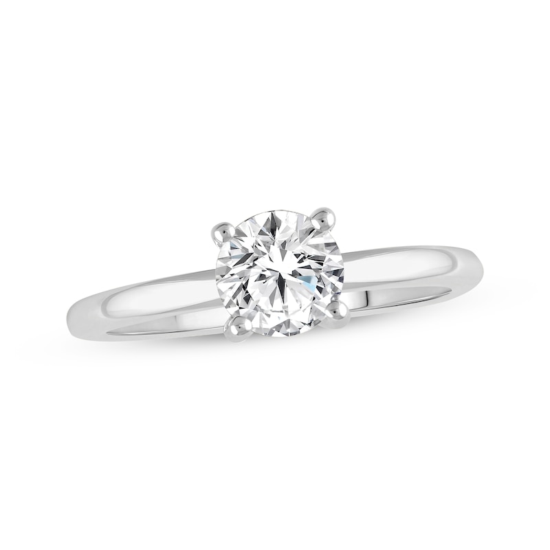 Main Image 1 of Lab-Created Diamonds by KAY Round-Cut Solitaire Engagement Ring 3/4 ct tw 14K White Gold (F/VS2)