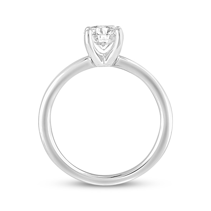 Main Image 3 of Lab-Created Diamonds by KAY Round-Cut Solitaire Engagement Ring 3/4 ct tw 14K White Gold (F/VS2)