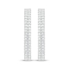 Thumbnail Image 1 of Diamond Two-Row Hoop Earrings 2 ct tw 10K White Gold