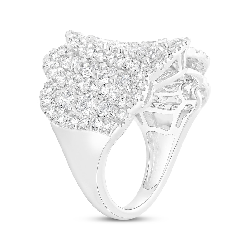 Main Image 2 of Lab-Grown Diamonds by KAY Swirl Ring 3 ct tw 10K White Gold