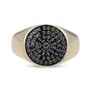 Thumbnail Image 3 of Men's Black Diamond Circle Ring 5/8 ct tw 10K Yellow Gold