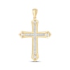 Thumbnail Image 1 of Men's Diamond Cross Charm 1/5 ct tw 10K Yellow Gold