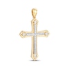 Thumbnail Image 2 of Men's Diamond Cross Charm 1/5 ct tw 10K Yellow Gold