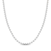 Thumbnail Image 1 of Solid Bead Chain Necklace 4mm Stainless Steel 20&quot;