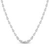 Thumbnail Image 1 of Men's Diamond Triangle Link Necklace 3 ct tw Sterling Silver 22&quot;