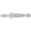 Thumbnail Image 2 of Men's Diamond Triangle Link Necklace 3 ct tw Sterling Silver 22&quot;