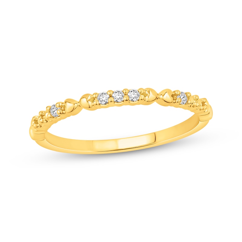 Main Image 1 of Diamond Stackable Wedding Band 1/20 ct tw 14K Yellow Gold