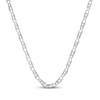 Thumbnail Image 1 of Men's Diamond-Edge Hollow Chain Links Necklace 2 ct tw Sterling Silver 22&quot;