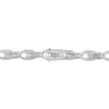 Thumbnail Image 2 of Men's Diamond-Edge Hollow Chain Links Necklace 2 ct tw Sterling Silver 22&quot;